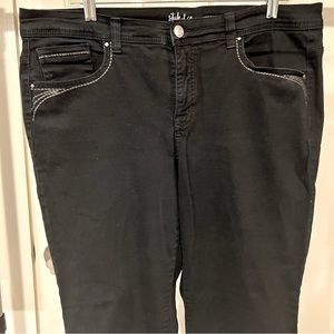 Style & Co Black Straight Leg Jeans